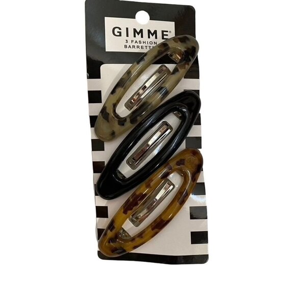 Gimme 3 Fashion Large Oval Barrettes - Picture 1 of 4